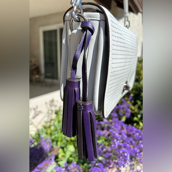 COACH Penelope Perforated Smooth Leather Crossbody Bag - Picture 4 of 15